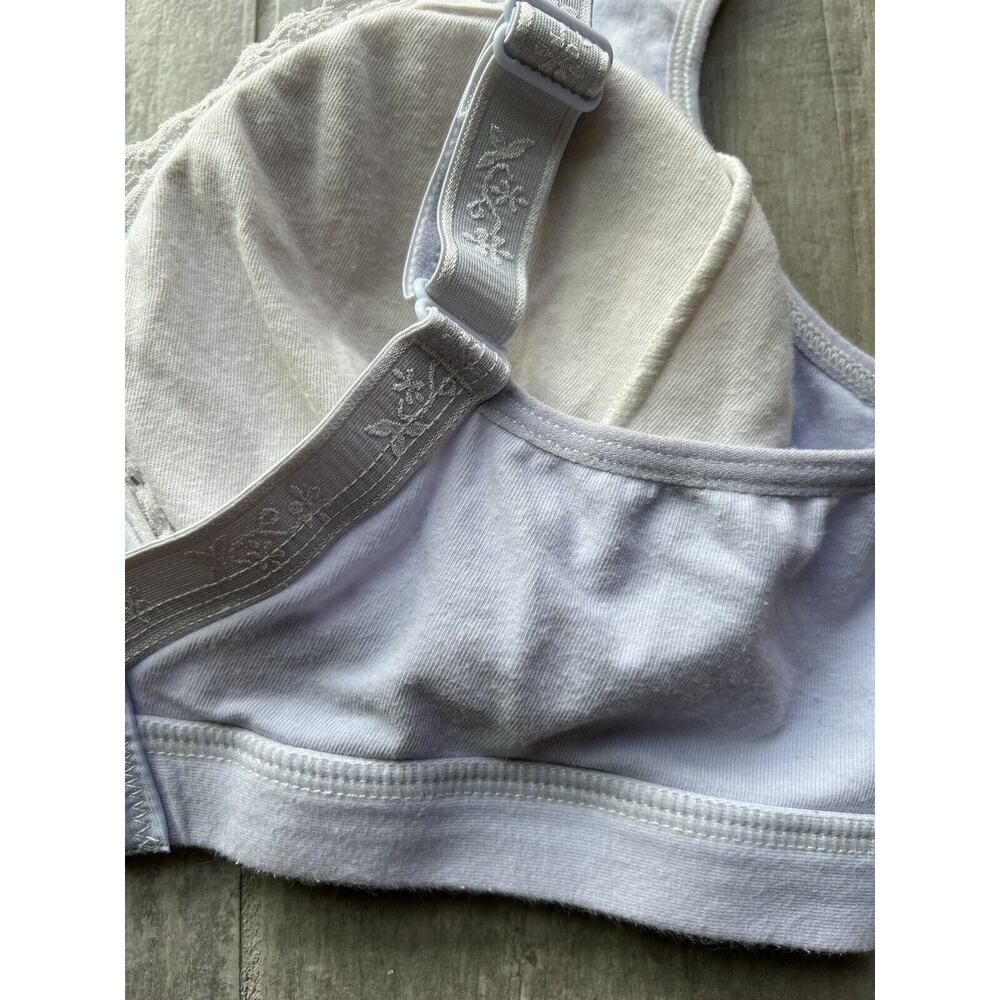 Maternity Nursing Bra Cotton Pregnancy Wireless Breast Feeding Wire Free Sleep L - Picture 6 of 9